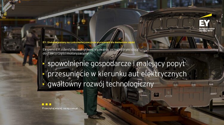 EY: Globalne zmiany na rynku motoryzacyjnym wyzwaniem dla dostawców części