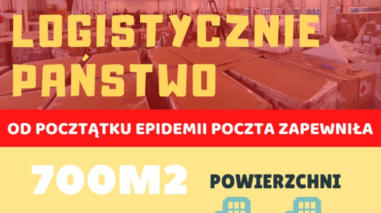 Poczta Polska we współpracy z Ministerstwem Zdrowia rozwozi środki ochrony do szpitali, przychodni i aptek