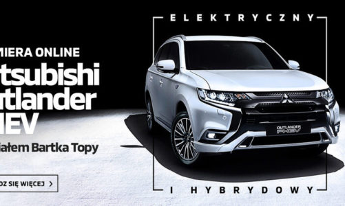 Sukces wyjątkowej premiery Mitsubishi Outlandera PHEV online z Bartłomiejem Topą